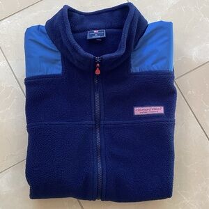 Men’s’ XL Vineyard Vines Fleece Vest in Navy and Blue